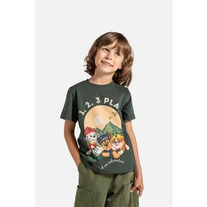 Coccodrillo tricou de bumbac pentru copii culoarea verde, cu imprimeu, LICENCE BOY DISNEY imagine