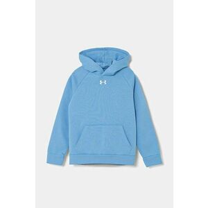 Under Armour bluza copii UA Rival Fleece cu glugă, cu imprimeu imagine