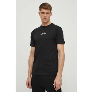 Ellesse tricou din bumbac Ollio Tee barbati, culoarea negru, cu imprimeu, SHP16463 imagine