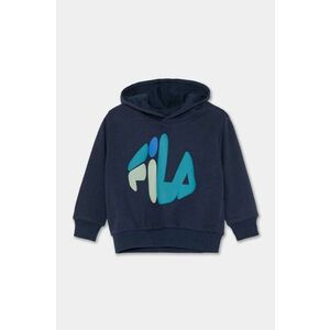 Fila bluza copii LICHTE culoarea albastru marin, cu glugă, cu imprimeu, FAK0358 imagine