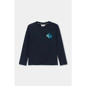 Fila longsleeve din bumbac pentru copii LIEPGARTEN culoarea albastru marin, FAK0361 imagine