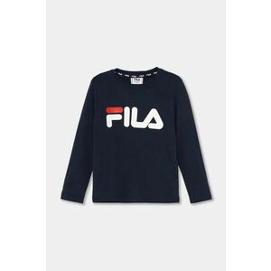 Fila longsleeve din bumbac pentru copii BREY culoarea albastru marin, FAK0378 imagine