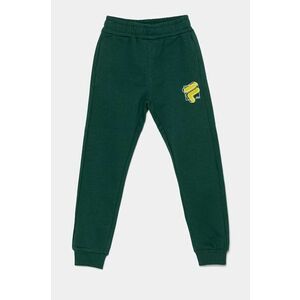 Fila pantaloni de trening pentru copii LUGAU culoarea verde, cu imprimeu, FAT0588 imagine