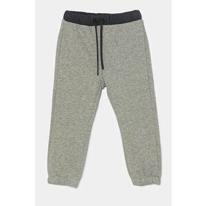 United Colors of Benetton pantaloni de trening pentru copii culoarea gri, neted, 3PANGF04H imagine