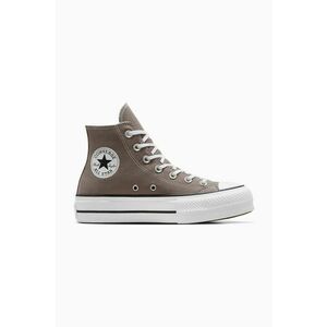 Converse tenisi Chuck Taylor All Star Lift femei, culoarea maro, A12309C imagine