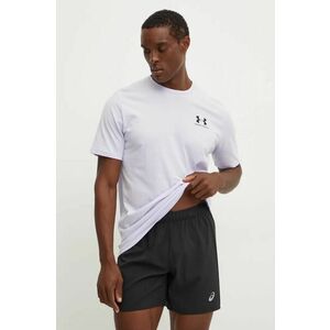 Under Armour tricou SPORTSTYLE LEFT CHEST barbati, culoarea violet, neted, 1326799 imagine