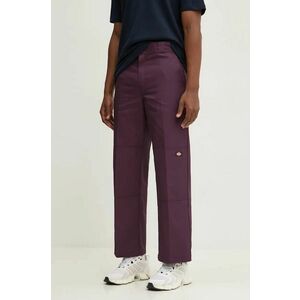 Dickies pantaloni barbati, culoarea violet, drept imagine