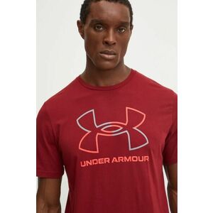 Under Armour tricou barbati, culoarea bordo, modelator imagine