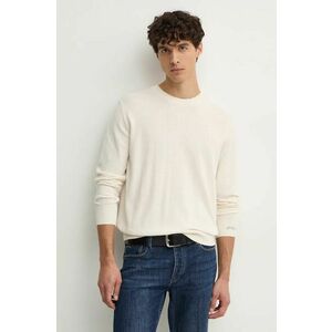 Pepe Jeans pulover din amestec de lana NEW ANDRE CREW NECK barbati, culoarea bej, light, PM702469 imagine