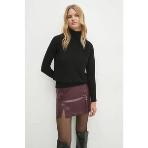 Answear Lab pulover femei, culoarea negru, cu turtleneck imagine