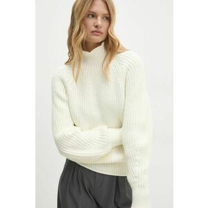 Answear Lab pulover femei, culoarea bej, cu turtleneck imagine