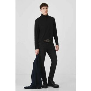 Medicine longsleeve barbati, culoarea negru, neted imagine