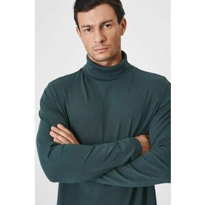 Medicine longsleeve barbati, culoarea verde, neted imagine