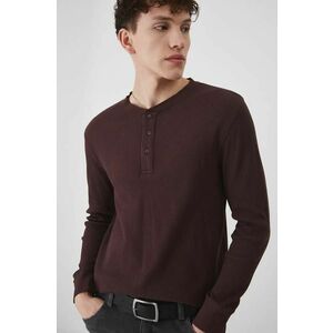 Medicine longsleeve barbati, culoarea bordo, neted imagine