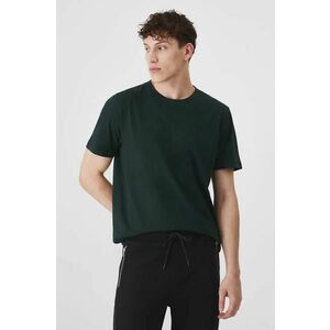 Medicine tricou din bumbac barbati, culoarea verde, neted imagine