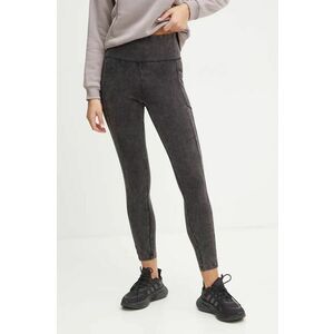 adidas Originals colanți Wash Leggings femei, culoarea gri, neted, IW5572 imagine