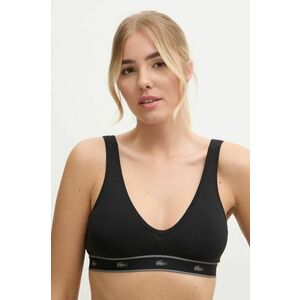 Lacoste sutien culoarea negru, neted, IF8169 imagine