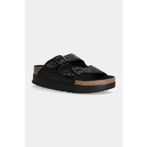 Birkenstock papuci Arizona Platform Flex Birkenstock x Papillio femei, culoarea negru, cu platforma, 1028422 imagine