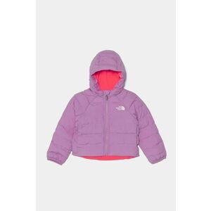 The North Face geaca reversibila pentru copii REVERSIBLE PERRITO HOODED JACKET culoarea violet, NF0A88VJ1I81 imagine