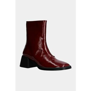 Vagabond Shoemakers cizme de piele ANSIE femei, culoarea bordo, cu toc drept, 5445-060-42 imagine