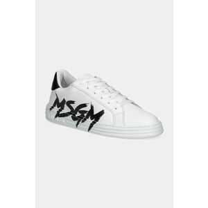 MSGM sneakers din piele culoarea alb, 3740MS506 924 imagine