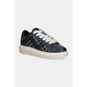 Karl Lagerfeld sneakers din piele KAPRI MENS culoarea albastru marin, KL52544 imagine