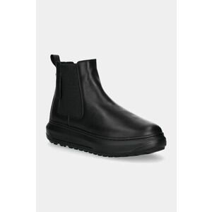 Karl Lagerfeld ghete chelsea de piele KAPRI LUG barbati, culoarea negru, KL57540 imagine