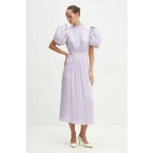 Rotate rochie culoarea violet, midi, evazati, 1125581813 imagine