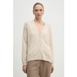 Sisley cardigan din amestec de casmir culoarea bej, light, 102HM601Z imagine