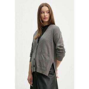 Sisley cardigan din amestec de casmir culoarea gri, light, 102HM601Z imagine