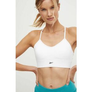 Reebok sutien sport Identity culoarea alb, neted, 100012982 imagine