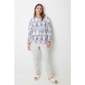 women'secret pijama Miffy femei, culoarea violet, bumbac, 3138577 imagine