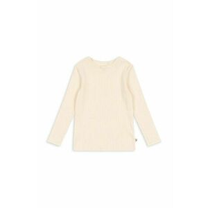 Konges Sløjd longsleeve din bumbac pentru copii MINNIE BLOUSE GOTS culoarea bej, KS102050 imagine