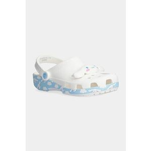 Crocs papuci Classic Cinnamoroll Clog femei, culoarea alb, 210343 imagine