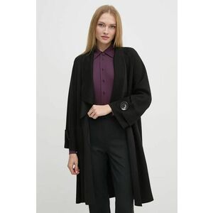 Joseph Ribkoff palton femei, culoarea negru, de tranzitie, oversize, 244171 imagine