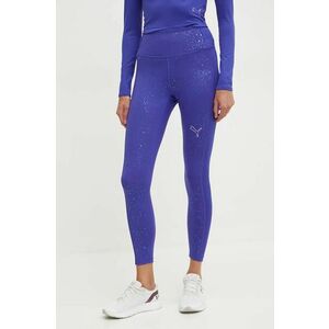 Puma leggins de antrenament Intergalactic culoarea violet, modelator, 525797 imagine