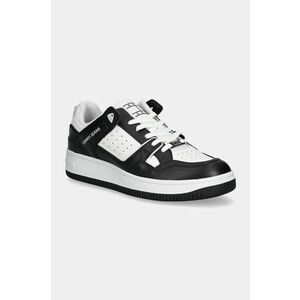 Tommy Jeans sneakers TJM BASKET RETRO CUPSOLE WL culoarea negru, EM0EM01464 imagine