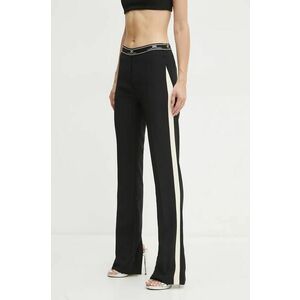 Elisabetta Franchi pantaloni femei, culoarea negru, mulata, high waist, PA01047E2 imagine