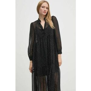 Sisley rochie culoarea negru, midi, evazati, 42UMLV06U imagine