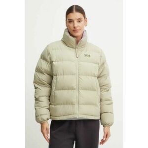 Helly Hansen geaca cu doua fete femei, culoarea verde, de iarna, oversize imagine