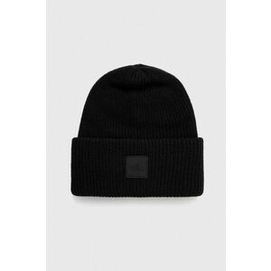 The North Face caciula de lana culoarea negru, de lana, din tricot gros imagine