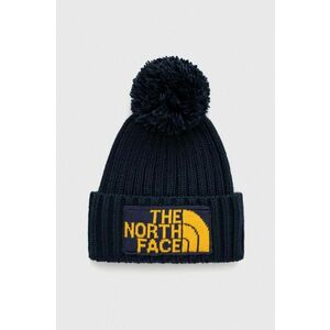 The North Face caciula culoarea albastru marin, din tricot gros imagine