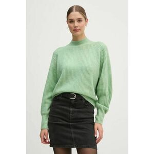 Pepe Jeans pulover din amestec de lana IRMA PERKINS femei, culoarea verde, cu turtleneck, PL702191 imagine