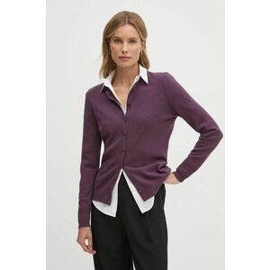 Sisley cardigan din amestec de lana culoarea violet, light, 102HM5237 imagine