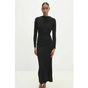 Answear Lab rochie culoarea negru, maxi, mulata imagine