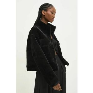 Answear Lab geaca femei, culoarea negru, de tranzitie, oversize imagine