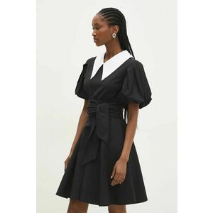 Answear Lab rochie culoarea negru, mini, evazati imagine