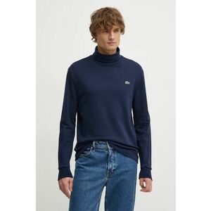 Lacoste longsleeve din bumbac culoarea albastru marin, neted, UH2828 imagine