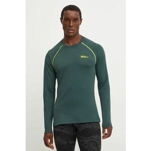 Jack Wolfskin longsleeve funcțional Infinite Warm culoarea verde, A60322 imagine