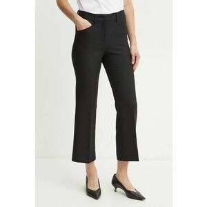 MAX&Co. pantaloni femei, culoarea negru, fason tigareta, high waist, 2426136023200 imagine